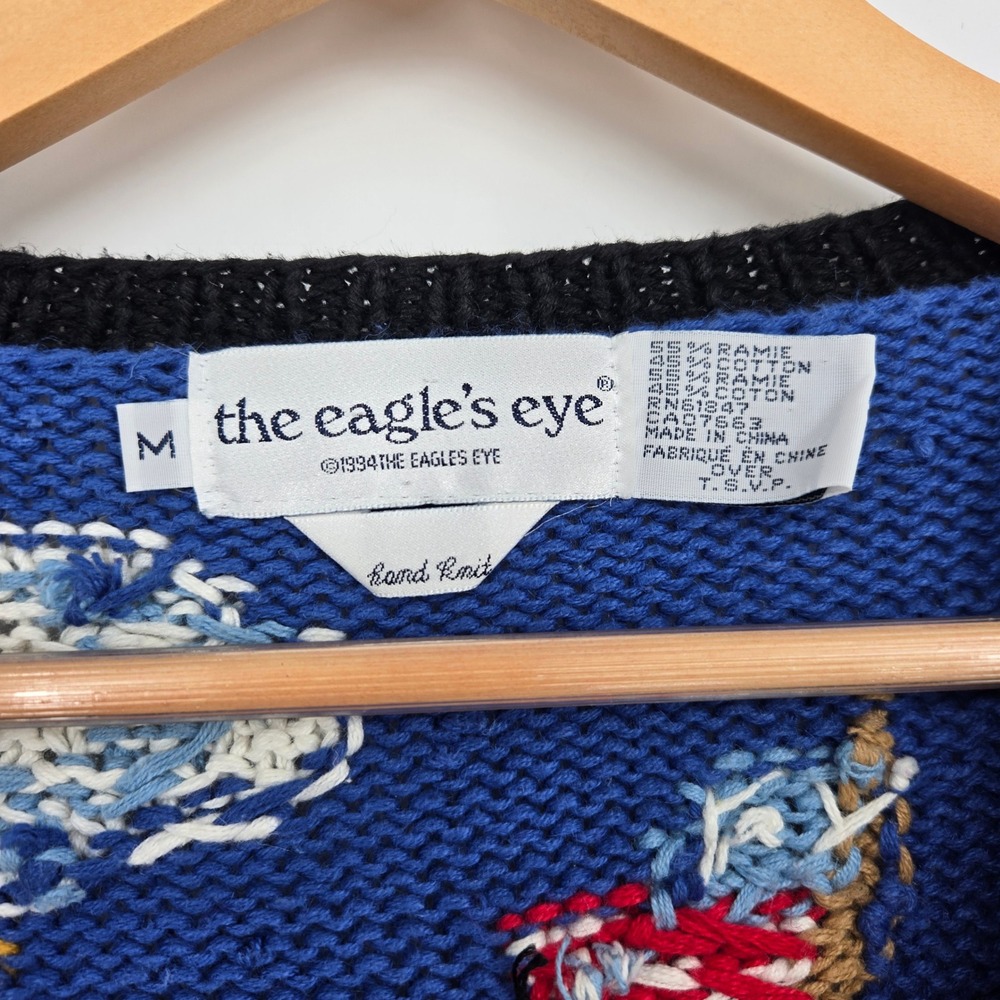 Vintage 90s Womens M Cardigan Sweater Teacher Back To School Kids Education - Picture 3 of 16